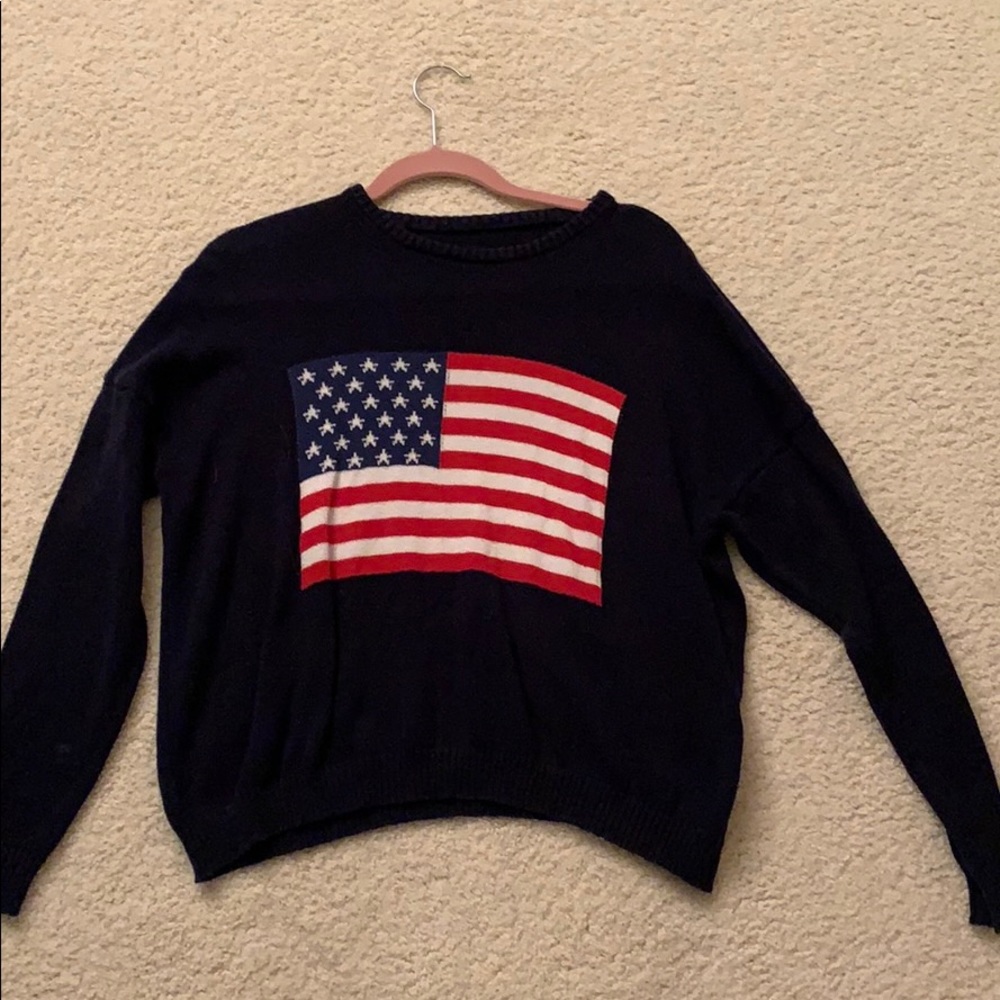 Brandy Melville American flag sweater